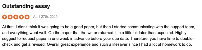 ExpertWriting reviews on TrustPilot